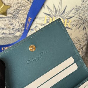img_80e46a01_20231126_i1700989016_4824_7_jpg CD Caro 11cm Compact Wallet Shiny Teal Calfskin