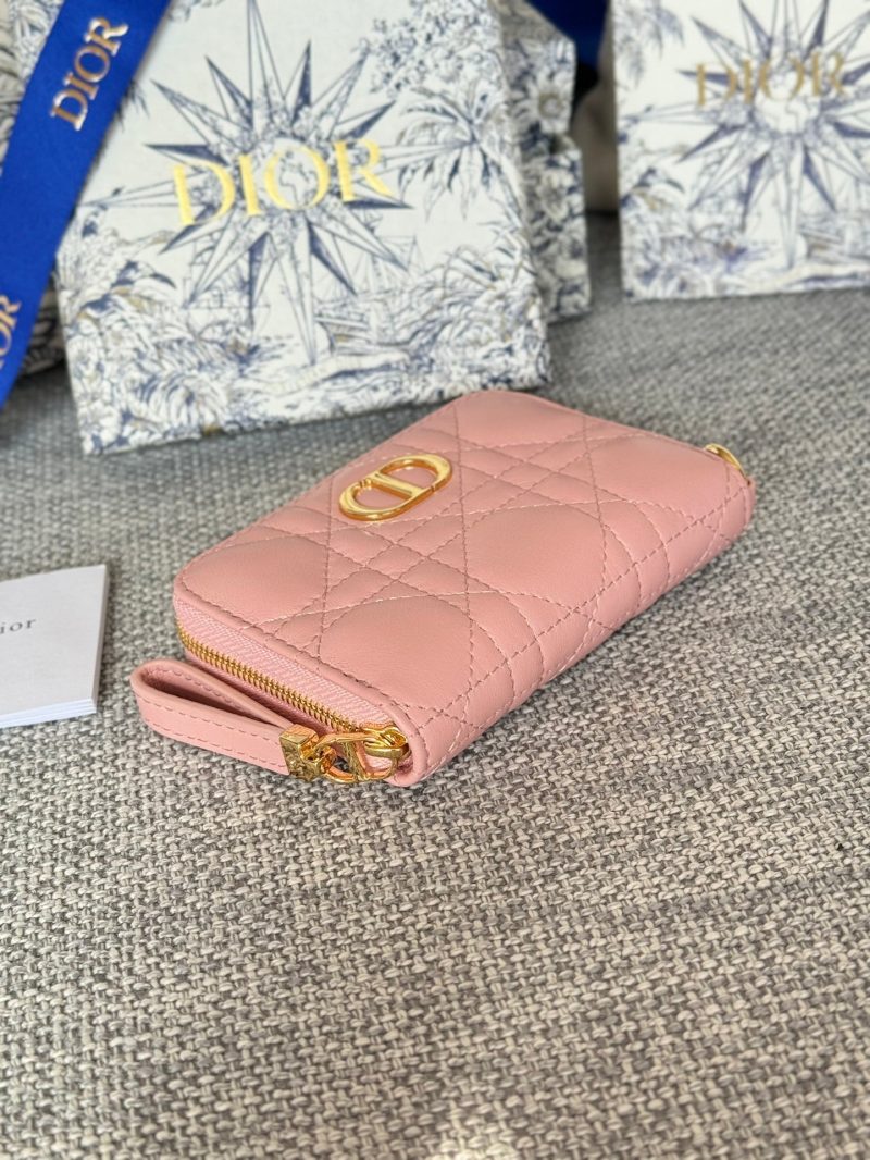 img_80e46a01_20231227_i1703672588_8180_0_jpg CD Logo Caro 11cm Compact Wallet Pink Calfskin