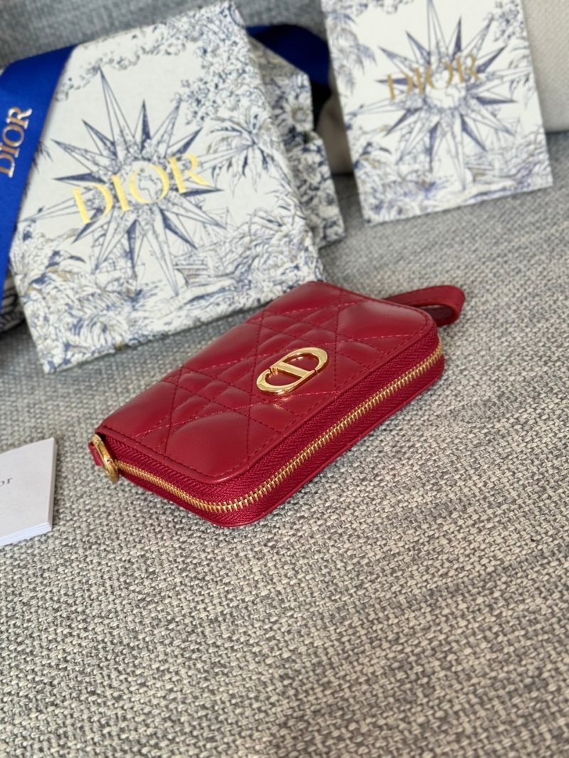 img_80e46a01_20231227_i1703672619_1688_0_jpg CD Logo Caro 11cm Compact Wallet Red Calfskin