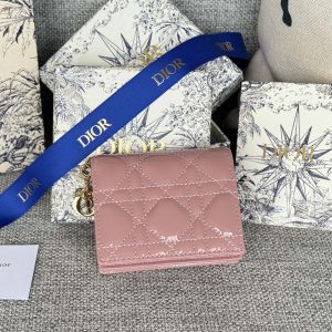 img_80e46a01_20240411_i1712817486_788_8_jpg CD Caro 11cm Compact Wallet Shiny Pink Calfskin