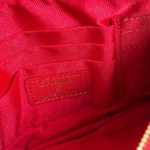 cc zipped wallet 20cm red quilted caviar gold hardware