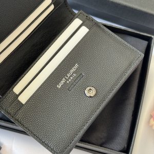 YSL Wallet Black Cowhide 240570