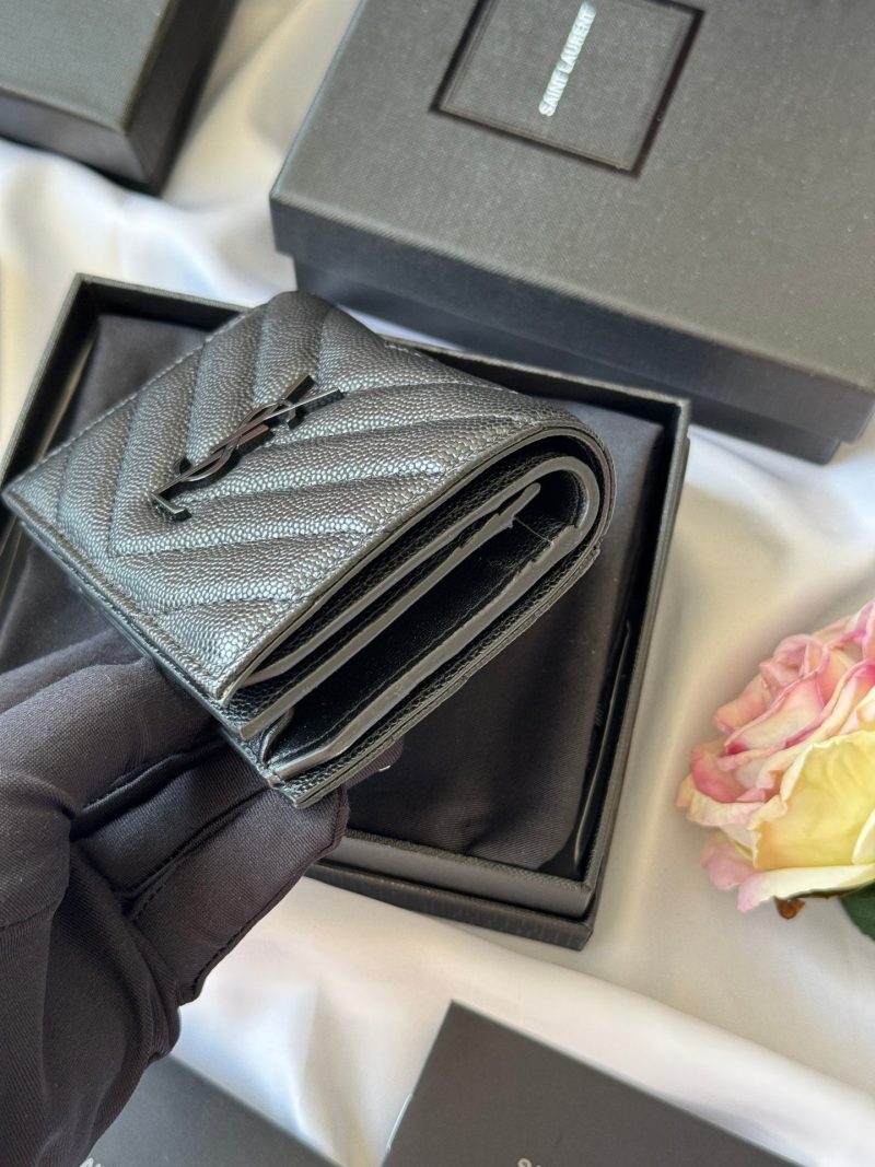 YSL Wallet Black Cowhide 240570