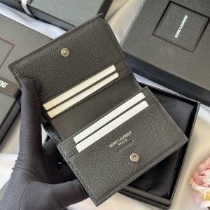 YSL Wallet Black Cowhide 240570