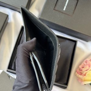 YSL Wallet Black Cowhide 240570