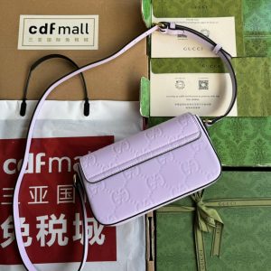 img_89648692_20240427_i1714151345_874_0_jpg SUPER MINI SHOULDER BAG 21 IN LIGHT VIOLET EMBOSSED CALFSKIN