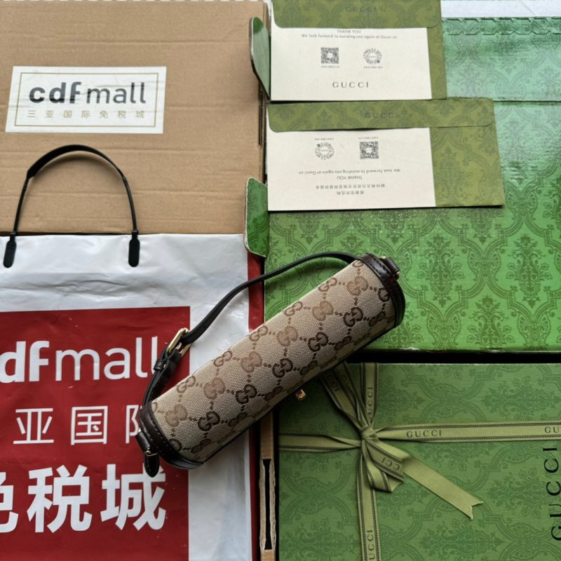 img_89648692_20240523_i1716456303_2621_0_jpg LUCE MINI SHOULDER BAG 20 IN BEIGE CANVAS AND DARK BROWN CALFSKIN TRIM GOLD HARDWARE