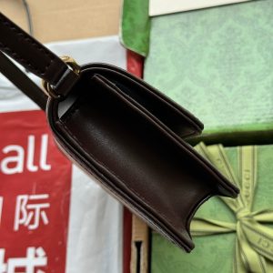 img_89648692_20240523_i1716456303_7808_0_jpg LUCE MINI SHOULDER BAG 20 IN BEIGE CANVAS AND DARK BROWN CALFSKIN TRIM GOLD HARDWARE