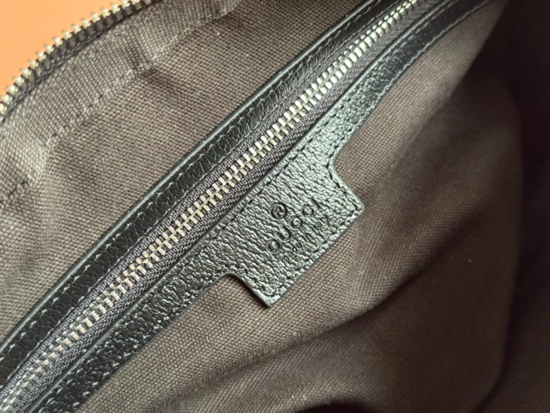 SMALL CROSSBODY BAG 24 WITH TAG IN BLACK CALFSKIN AND CANVAS TRIM