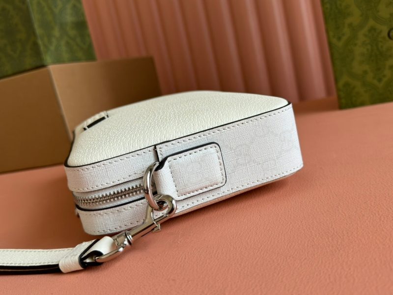 img_89648692_20240628_i1719577697_1368_0_jpg SMALL CROSSBODY BAG 24 WITH TAG IN WHITE CALFSKIN AND CANVAS TRIM