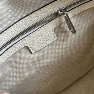 img_89648692_20240628_i1719577697_2847_0_jpg SMALL CROSSBODY BAG 24 WITH TAG IN WHITE CALFSKIN AND CANVAS TRIM