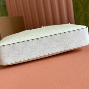 img_89648692_20240628_i1719577697_4747_0_jpg SMALL CROSSBODY BAG 24 WITH TAG IN WHITE CALFSKIN AND CANVAS TRIM