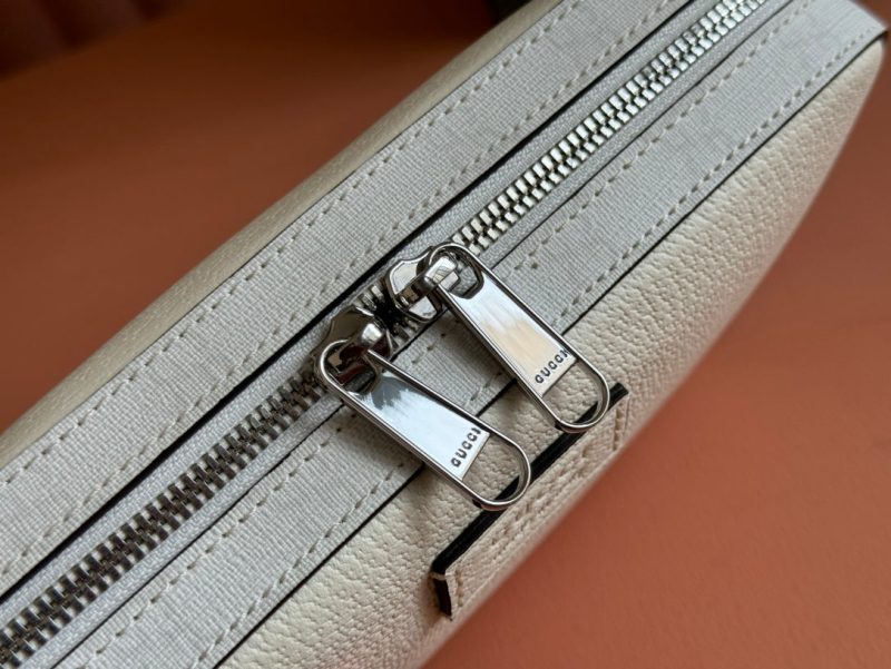 img_89648692_20240628_i1719577697_9652_0_jpg SMALL CROSSBODY BAG 24 WITH TAG IN WHITE CALFSKIN AND CANVAS TRIM