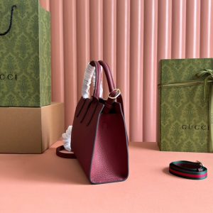 Gucci Jackie Tote Bag Rosso Ancora Red Leather 248601