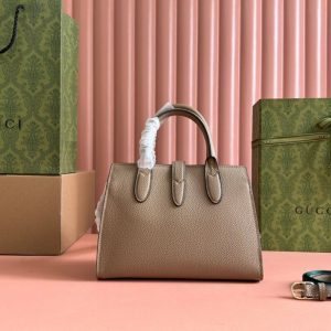 Gucci Jackie Tote Bag Beige Leather 248602