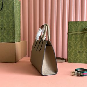 Gucci Jackie Tote Bag Beige Leather 248602