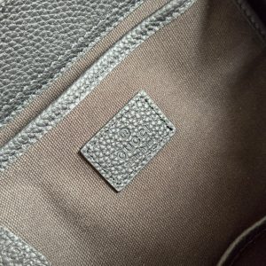 JACKIE SMALL TOTE BAG 24 IN BLACK CALFSKIN GOLD HARDWARE