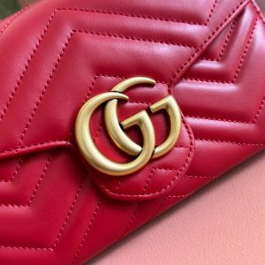 img_89648692_20240701_i1719823165_8544_0_jpg MARMONT SMALL SHOULDER BAG 20 IN RED LAMBSKIN GOLD HARDWARE