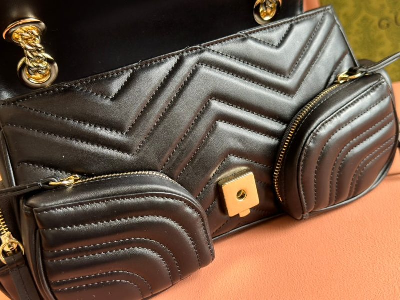 Gucci Marmont Bag Black Leather 244247