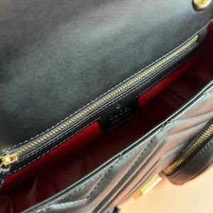 Gucci Marmont Bag Black Leather 244247
