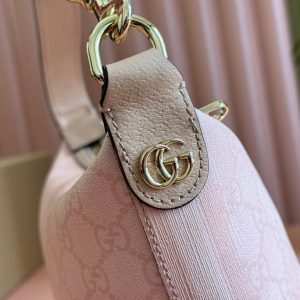 Gucci Ophidia 20cm Bag Pink Canvas 239922