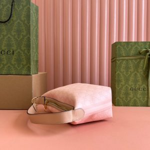 Gucci Ophidia 20cm Bag Pink Canvas 239922