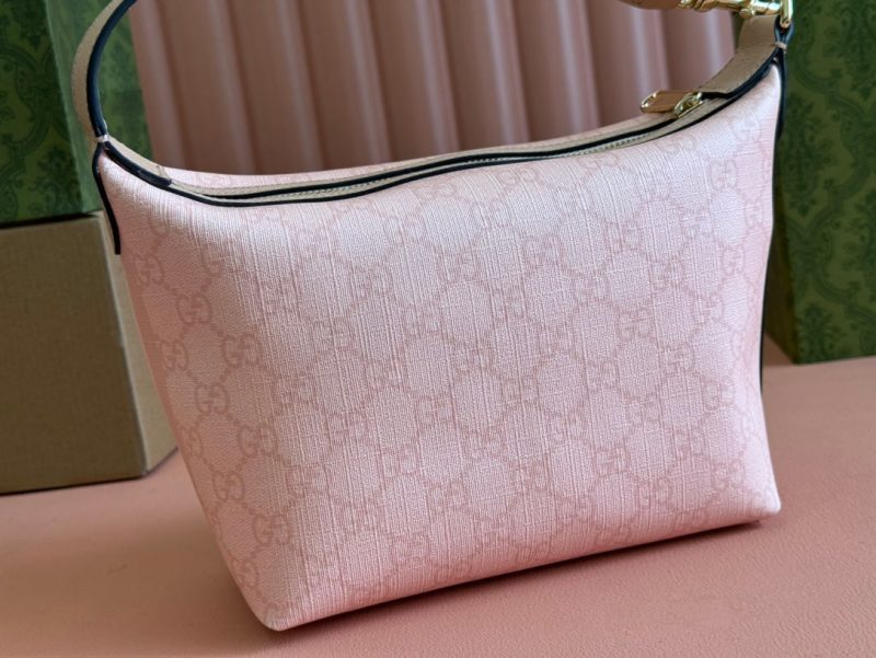 Gucci Ophidia 20cm Bag Pink Canvas 239922