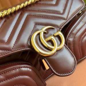 Gucci Marmont Bag Rosso Ancora Red Leather 244246