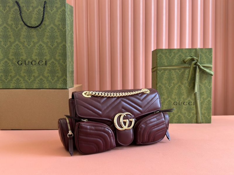 Gucci Marmont Bag Rosso Ancora Red Leather 244246