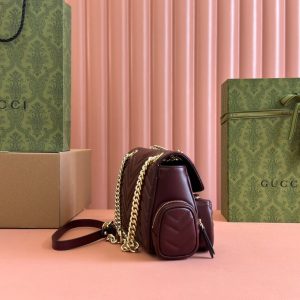 Gucci Marmont Bag Rosso Ancora Red Leather 244246