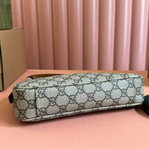 Gucci Ophidia 24.5cm Bag Ebony Brown Canvas 248564