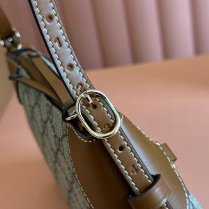 Gucci Ophidia 24.5cm Bag Ebony Brown Canvas 248564