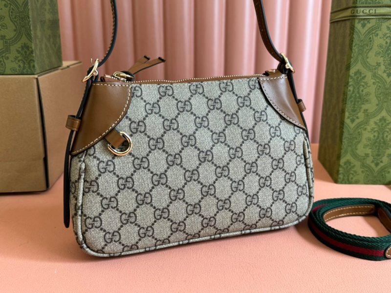 Gucci Ophidia 24.5cm Bag Ebony Brown Canvas 248564