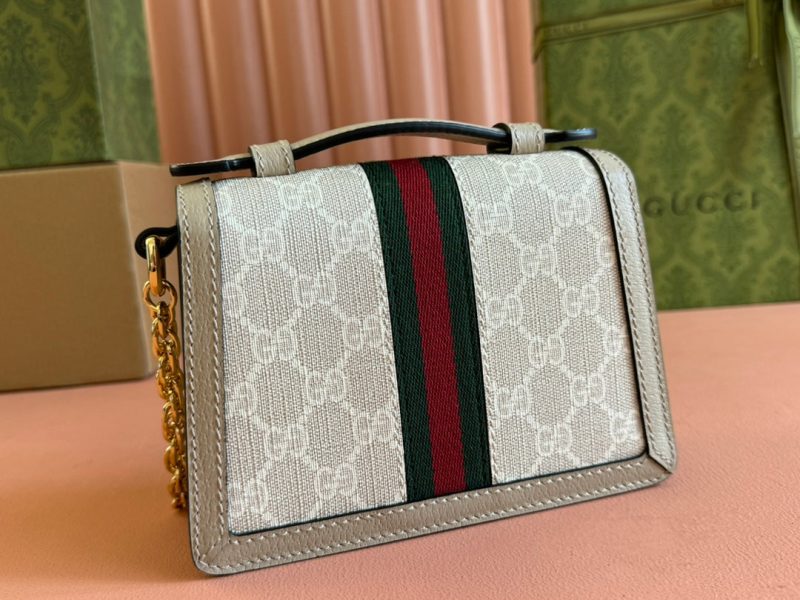 img_89648692_20240723_i1721730028_3650_0_jpg Gucci Ophidia 17.5cm Bag Beige White Canvas Leather 248488