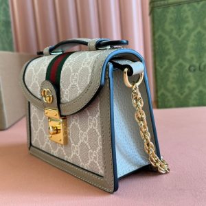 img_89648692_20240723_i1721730029_7451_0_jpg Gucci Ophidia 17.5cm Bag Beige White Canvas Leather 248488