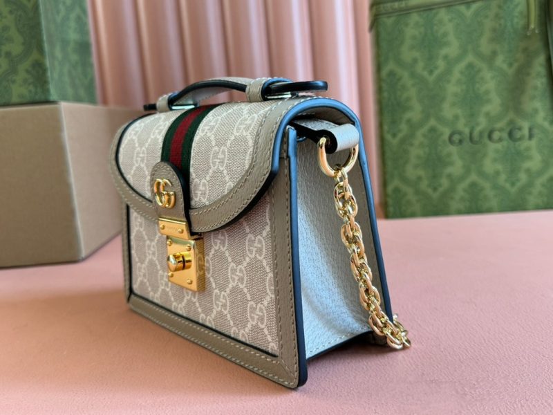img_89648692_20240723_i1721730029_7451_0_jpg Gucci Ophidia 17.5cm Bag Beige White Canvas Leather 248488