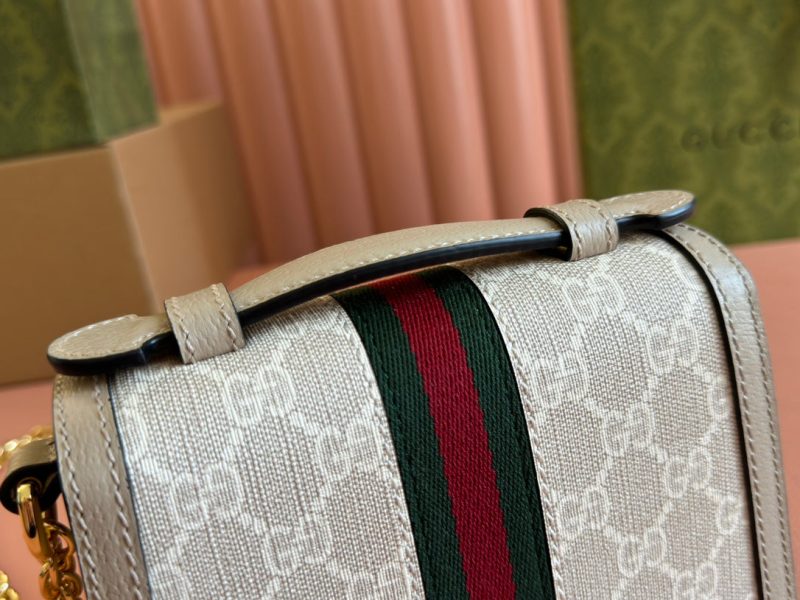 img_89648692_20240723_i1721730030_5286_0_jpg Gucci Ophidia 17.5cm Bag Beige White Canvas Leather 248488