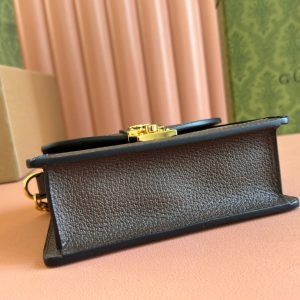 Gucci Ophidia 17.5cm Bag Ebony Brown Canvas Leather 248489