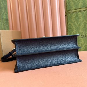 Gucci Ophidia 25cm Bag Ebony Black Canvas Leather 248493