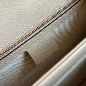 Gucci Ophidia 25cm Bag Beige White Canvas Leather 248494