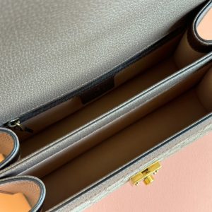 Gucci Ophidia 25cm Bag Ebony Brown Canvas Leather 248495