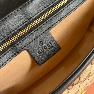 Gucci Marmont Bag 26 Beige mix Brown Canvas 240072