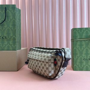 BELT BAG 34 IN BEIGE MONOGRAM CANVAS