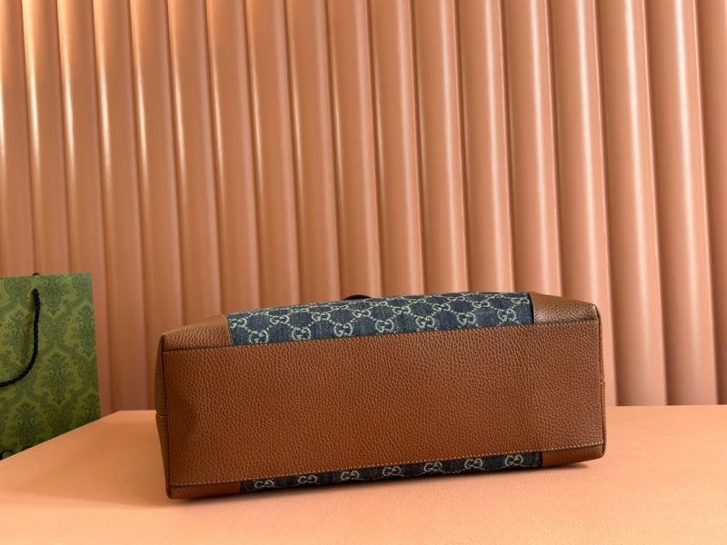 img_89648692_20240826_i1724673667_3604_0_jpg Gucci Ophidia 38cm Bag Blue Brown Leather Canvas 244458