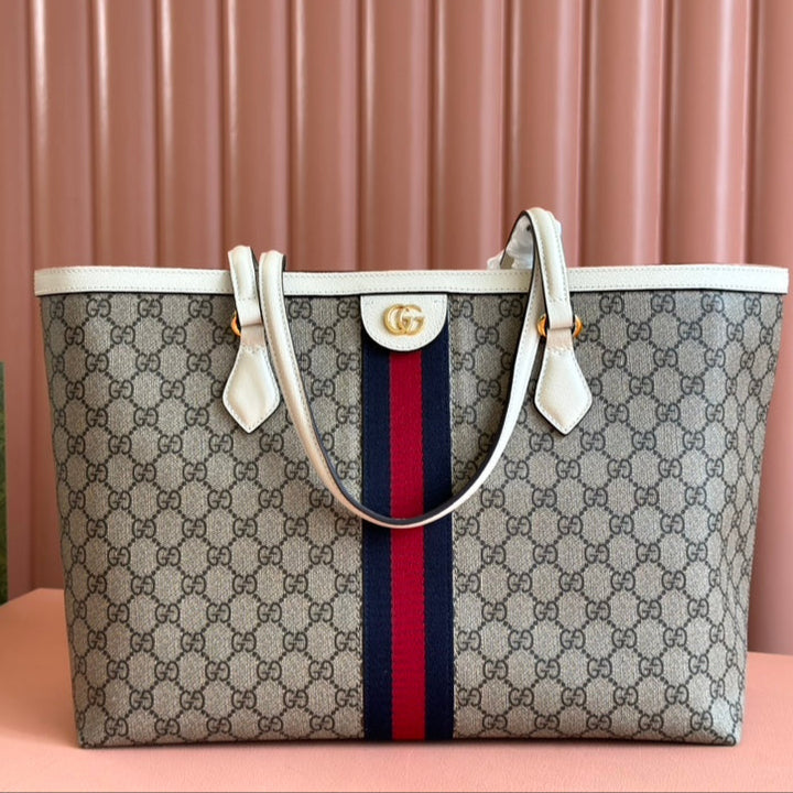 img_89648692_20240826_i1724673713_4768_0_jpg Gucci Ophidia 38cm Bag Ebony White Leather Canvas 244457