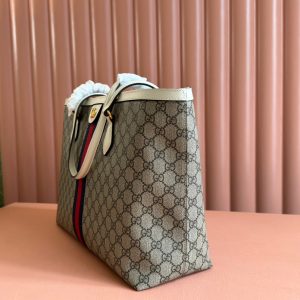 img_89648692_20240826_i1724673713_6250_0_jpg Gucci Ophidia 38cm Bag Ebony White Leather Canvas 244457