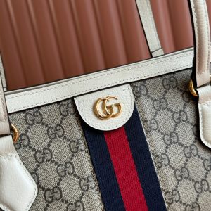 img_89648692_20240826_i1724673713_7716_0_jpg Gucci Ophidia 38cm Bag Ebony White Leather Canvas 244457