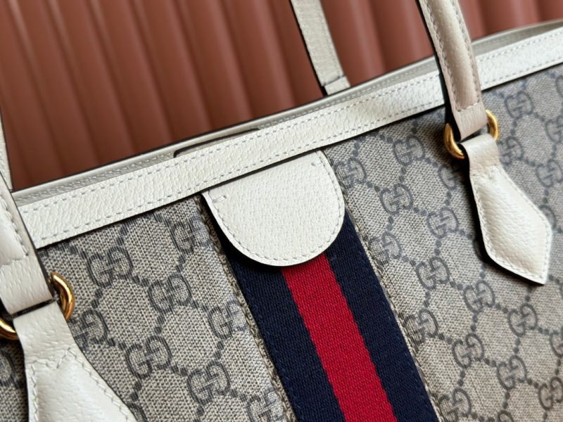 img_89648692_20240826_i1724673715_795_0_jpg Gucci Ophidia 38cm Bag Ebony White Leather Canvas 244457