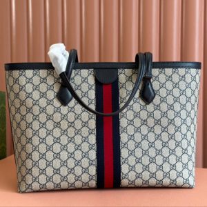 img_89648692_20240826_i1724673761_101_1_jpg Gucci Ophidia 38cm Bag Ebony Black Leather Canvas 244456