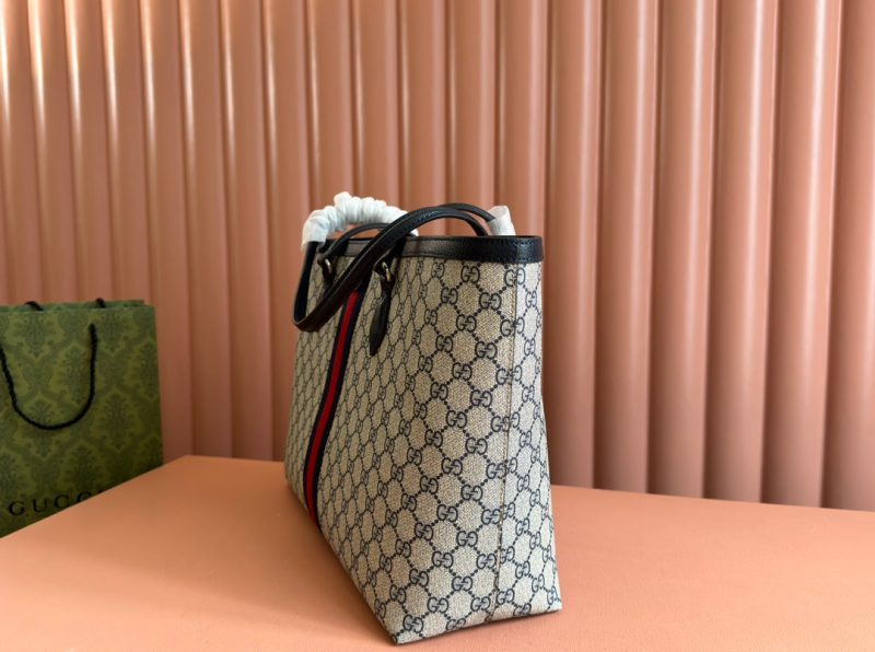 img_89648692_20240826_i1724673765_5443_0_jpg Gucci Ophidia 38cm Bag Ebony Black Leather Canvas 244456